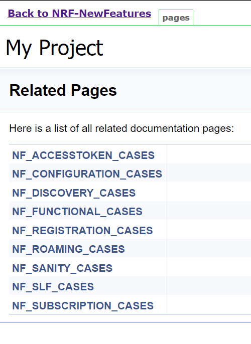 NRF-NewFeatures Documentation