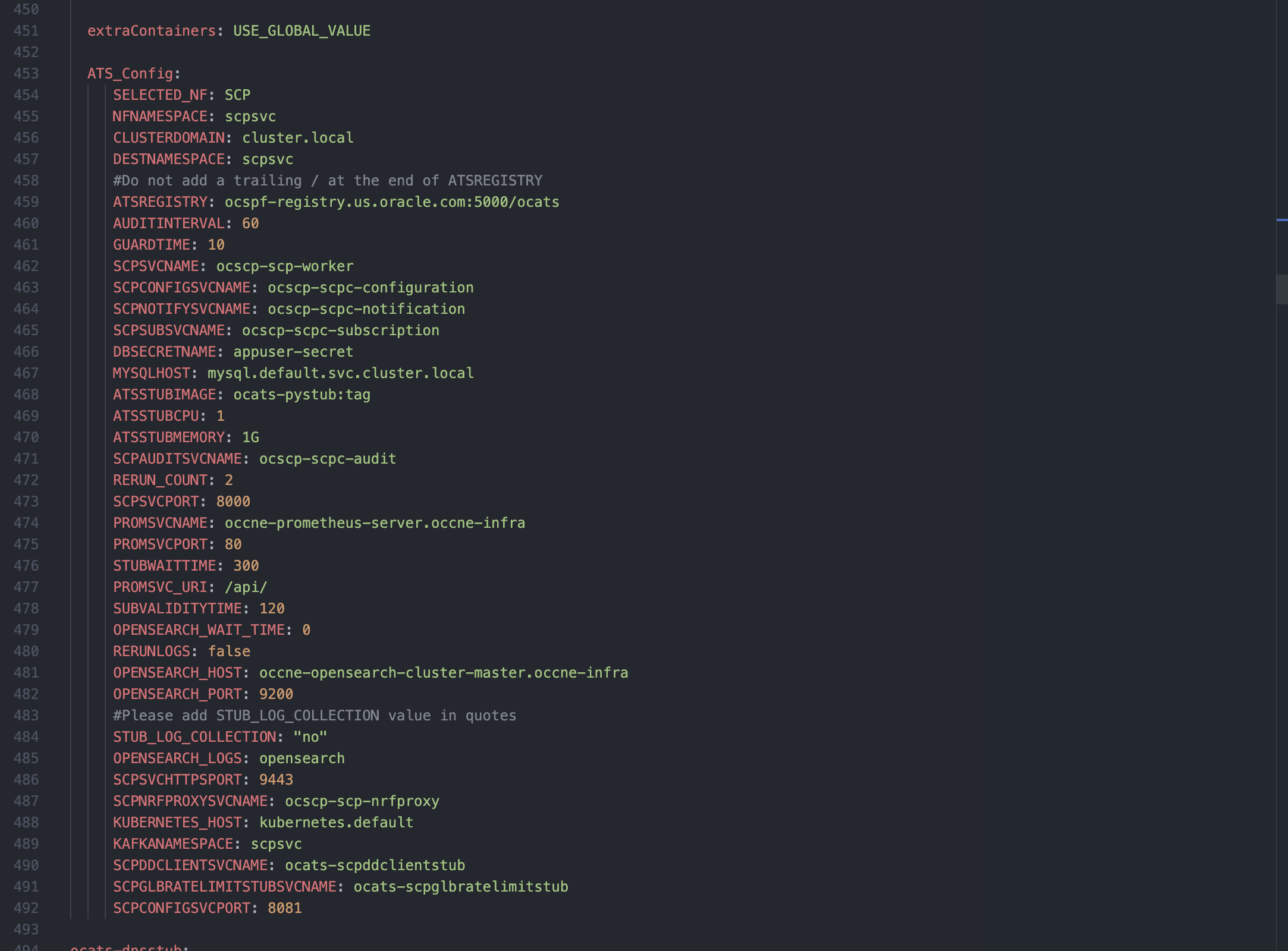 ATS Deployment Configuration