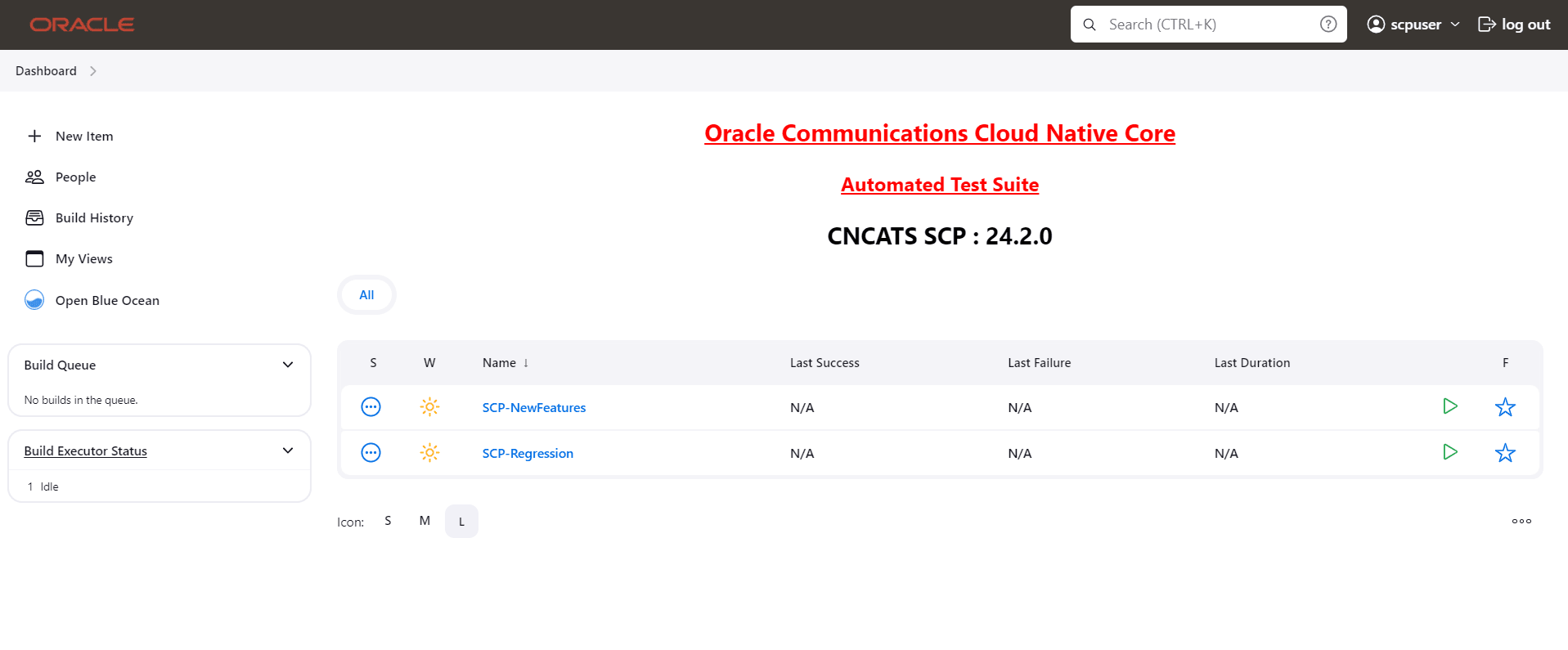 ATS SCP First Login Screen