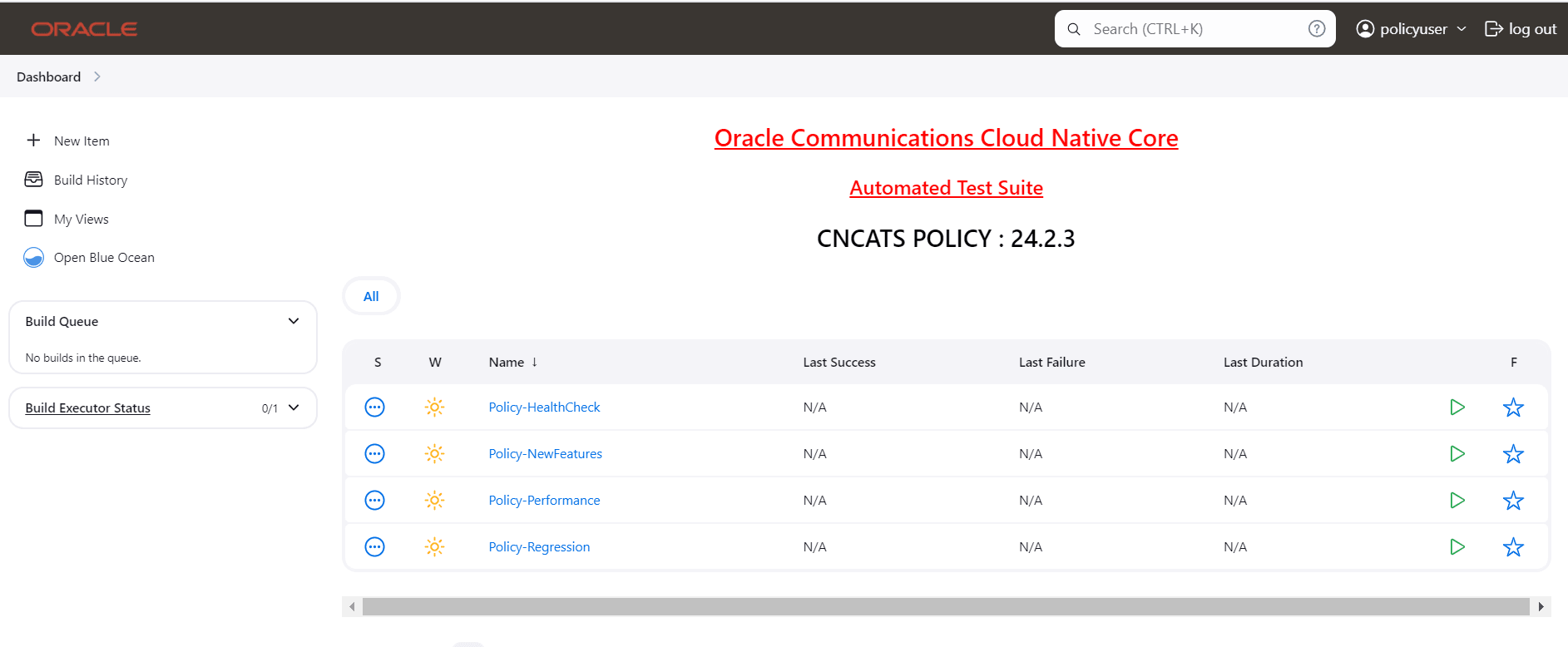 ATS System Name and Version