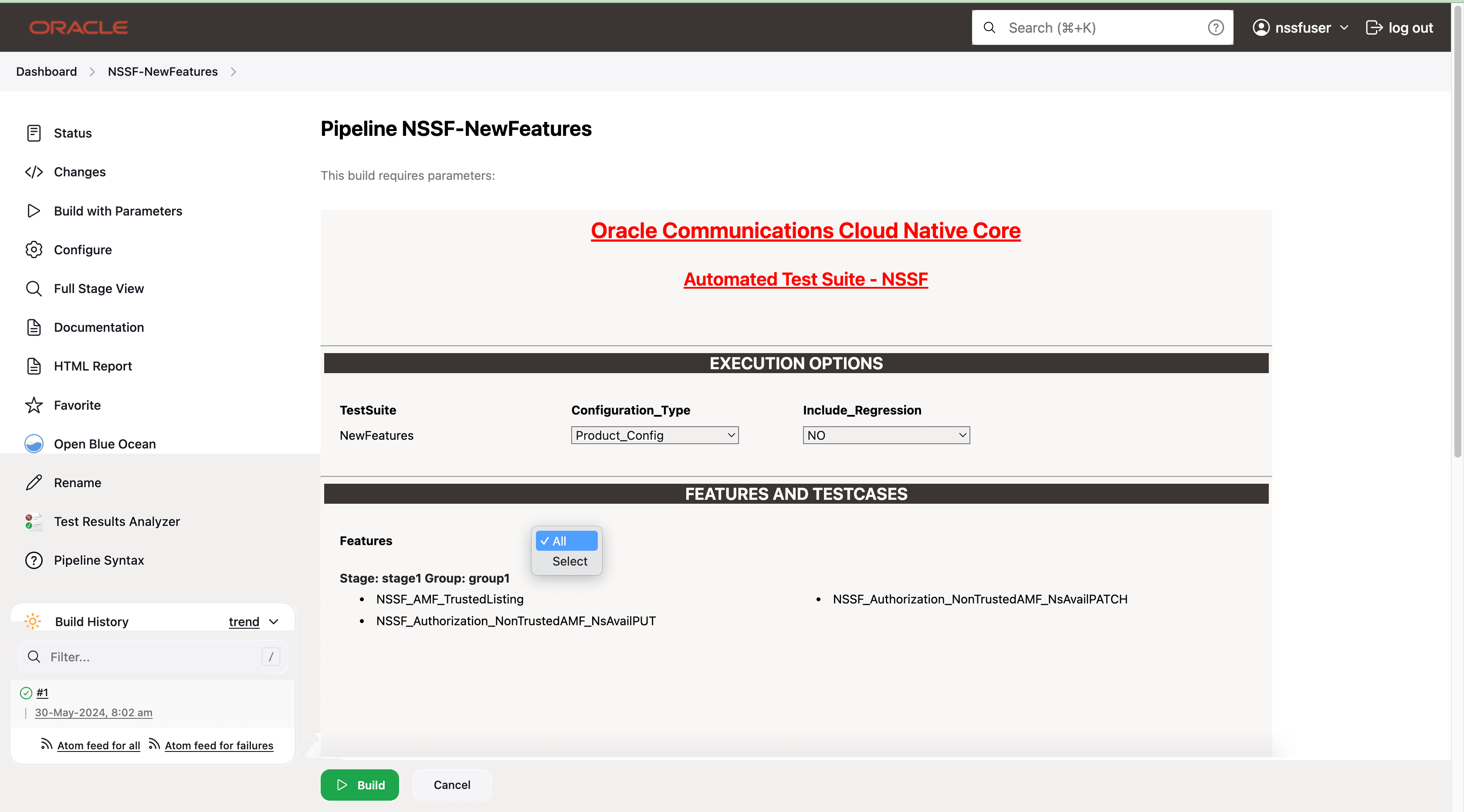ATS Test Cases for NSSF