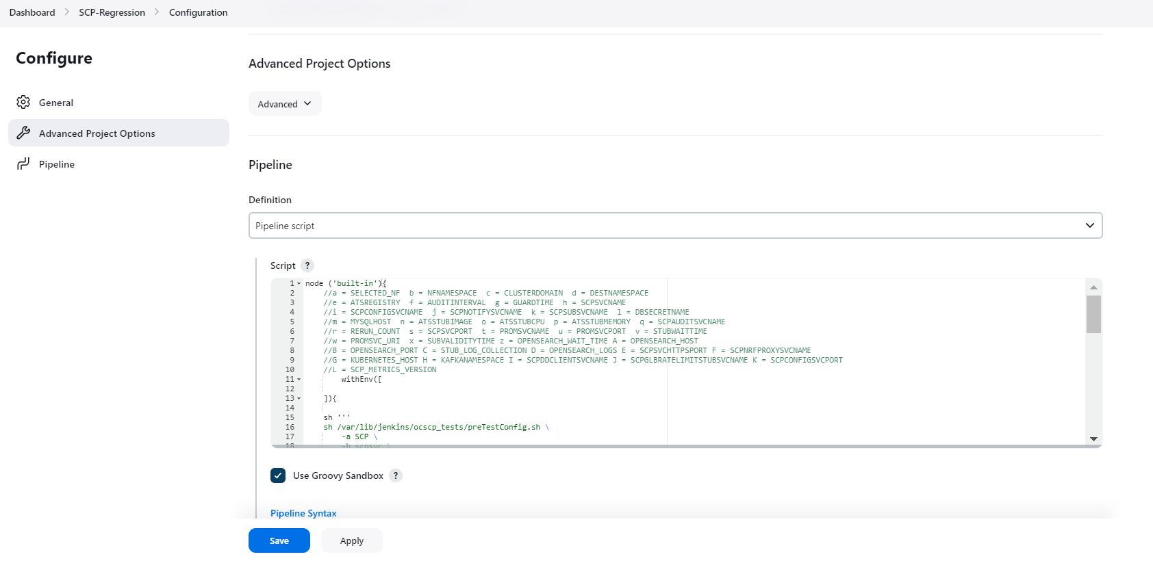 Regression - Pipeline Script
