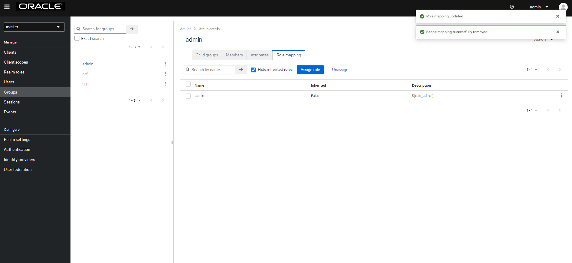 Role mapping to LDAP Group