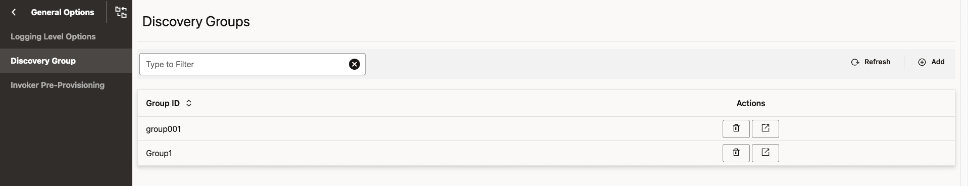 Discovery Group Added