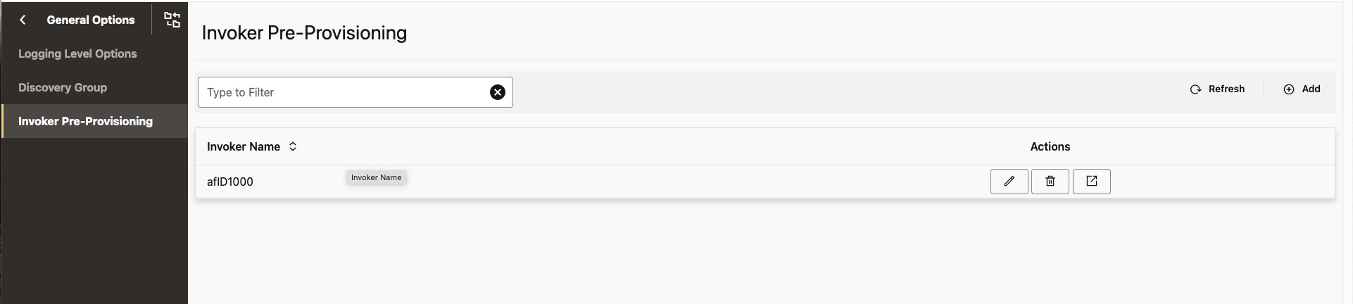 Invoker Pre-Provisioning
