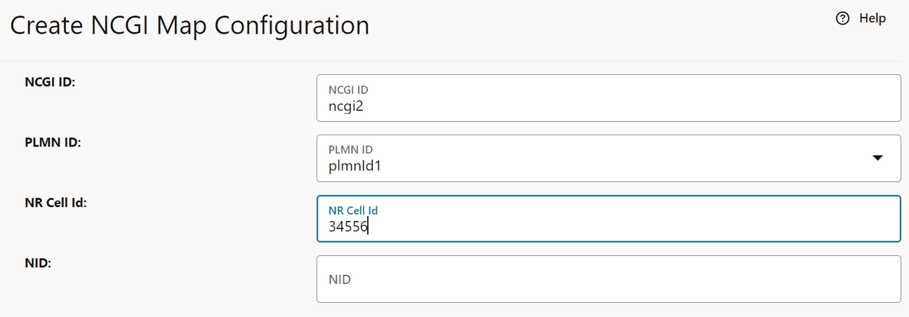Create NCGI Map Configuration
