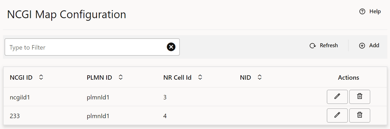 NCGI Map Config NCGI Map Config