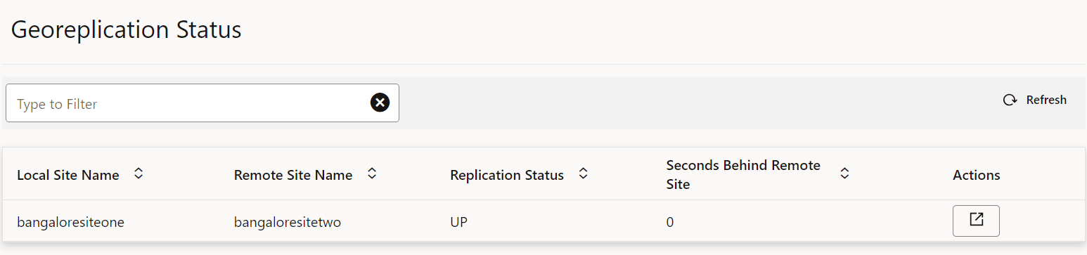 GeoReplication Status GeoReplication Status