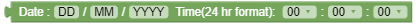 date and time format block