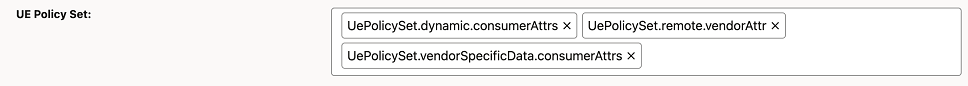 UEPolicySet Configured