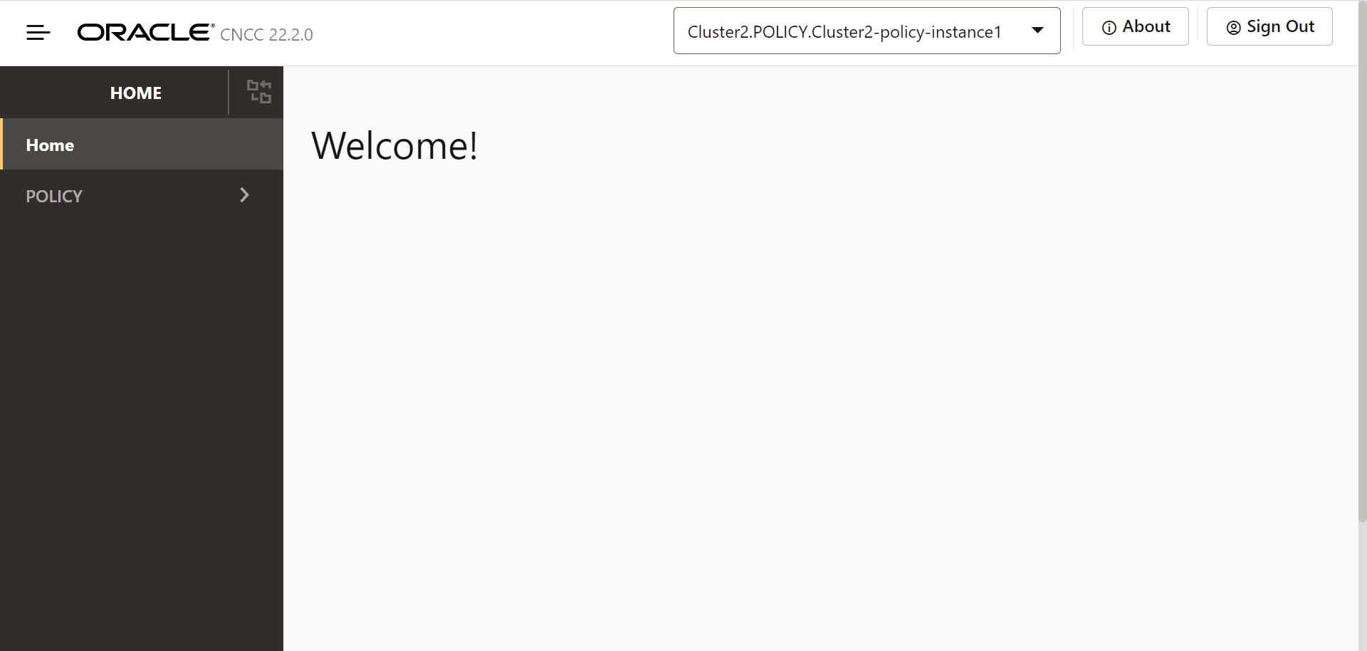 CNC Console for Policy