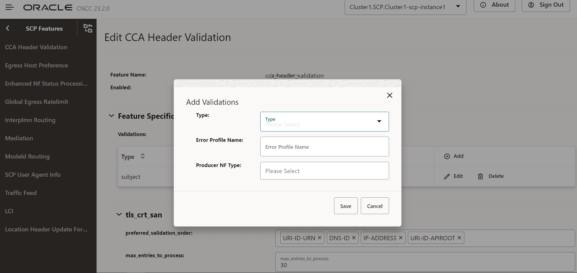 Add Validations