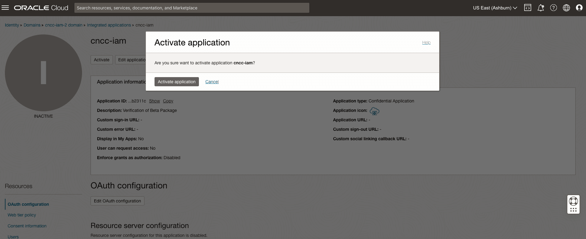 Activate Application