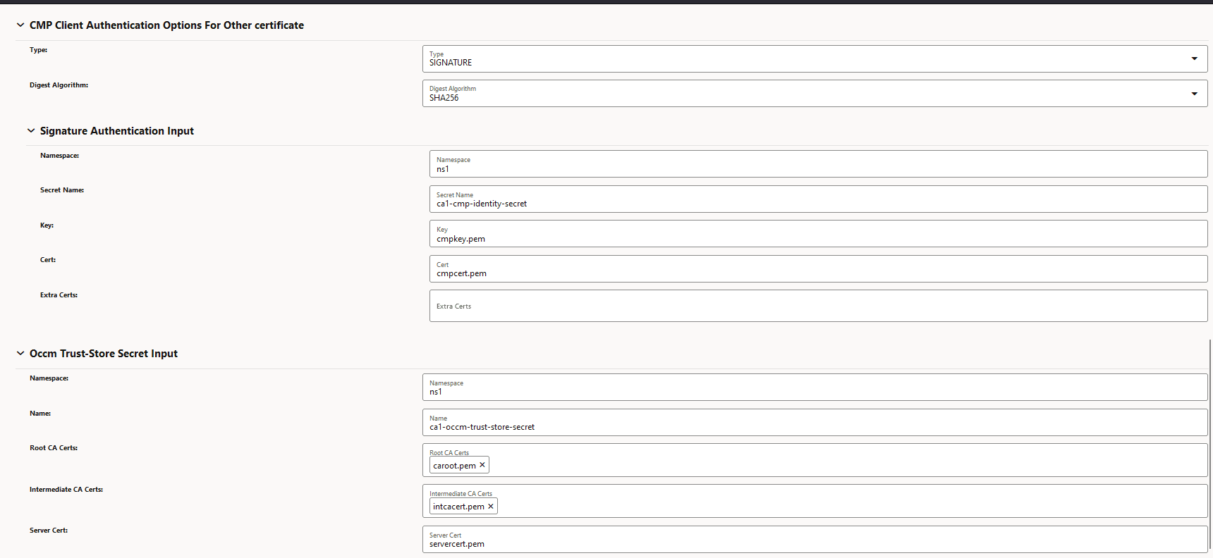 CMP Client Authentication Options for Other Certificate