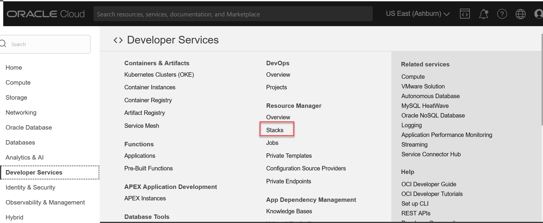 Developer Services