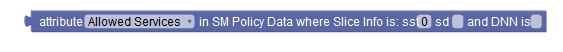 Block image for attribute in SM policy data