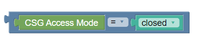 CSG Access Mode policy condition