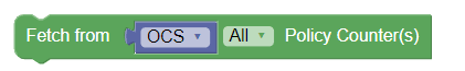 Fetch policy counters from OCS block image