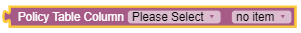 fetch policy table coloumn block