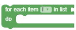 for each item block