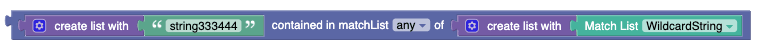 Example for Widdcard Data Type in Match List