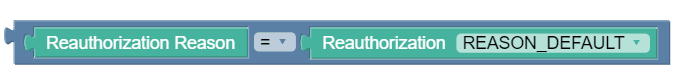 Reauthorization reason block image