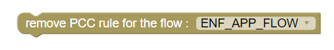 Remove PCC rules for the specified flow policy action