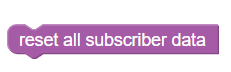 reset all subscriber data policy action