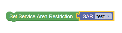 Set SAR action block