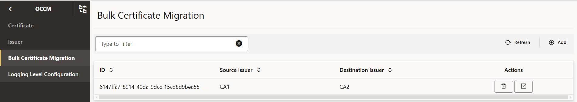 Bulk Certificate Migration