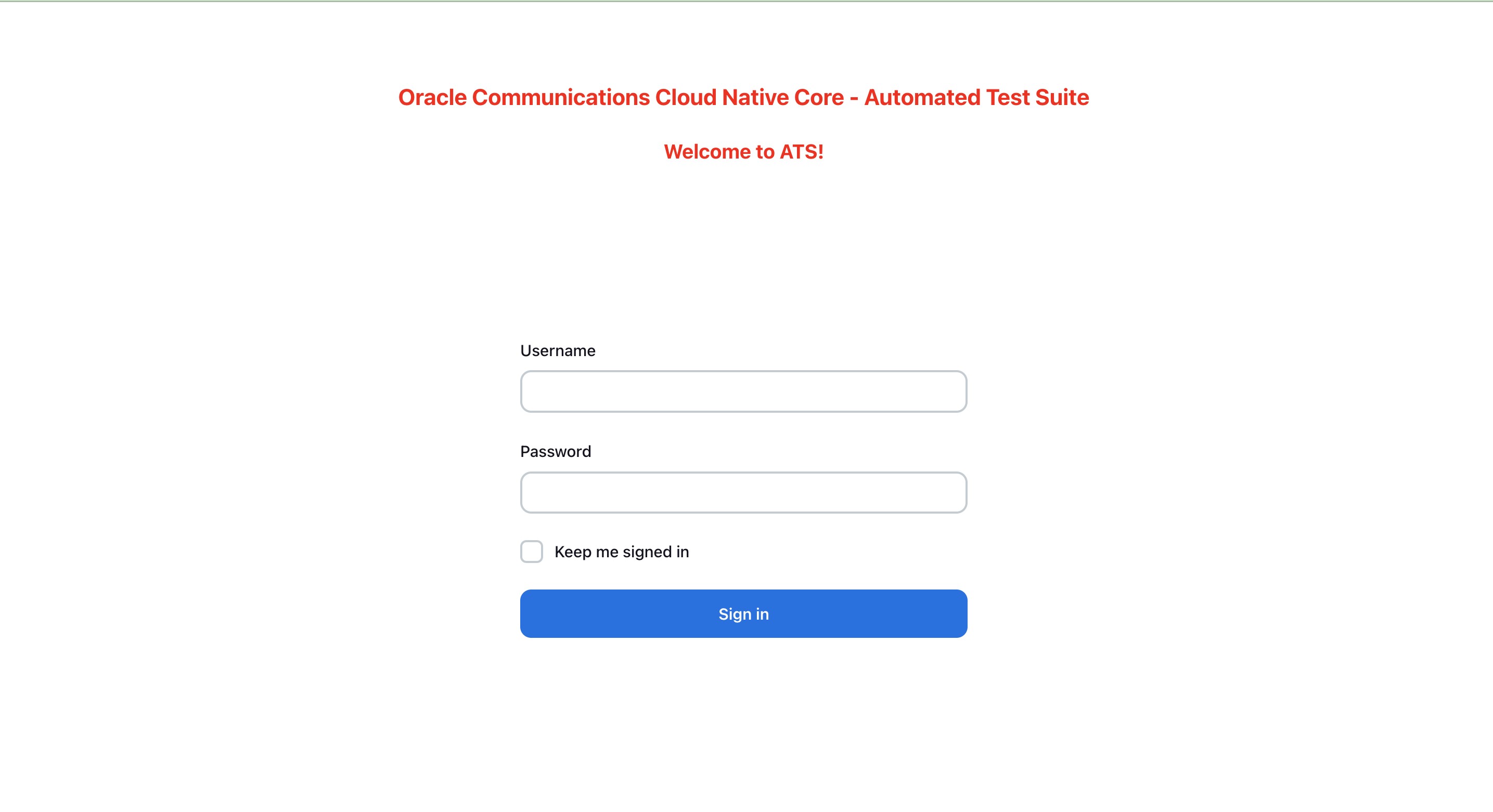 ATS Login Page ATS Login Page