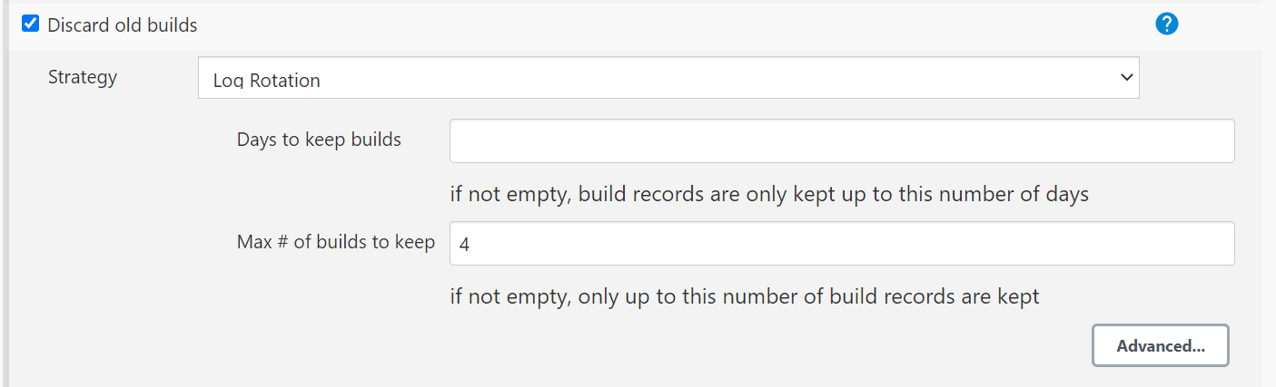 Discarding Old Builds
