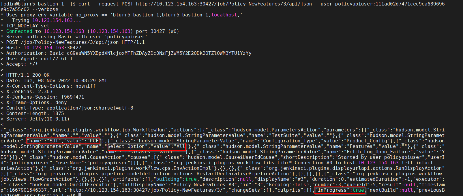 Monitoring a Job Monitoring a Job