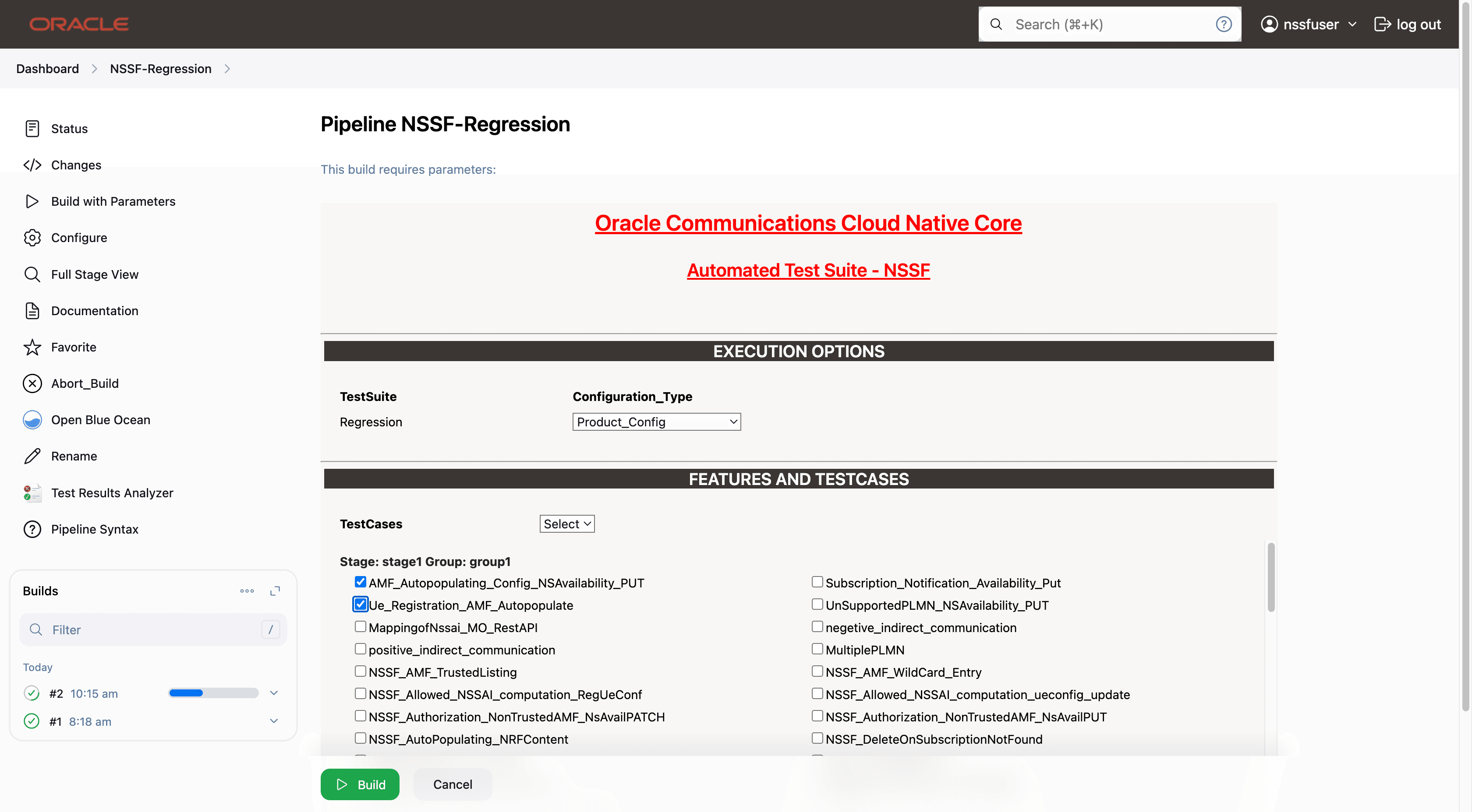 NSSF-Regression - Build with Parameters-3 NSSF-Regression - Build with Parameters-3