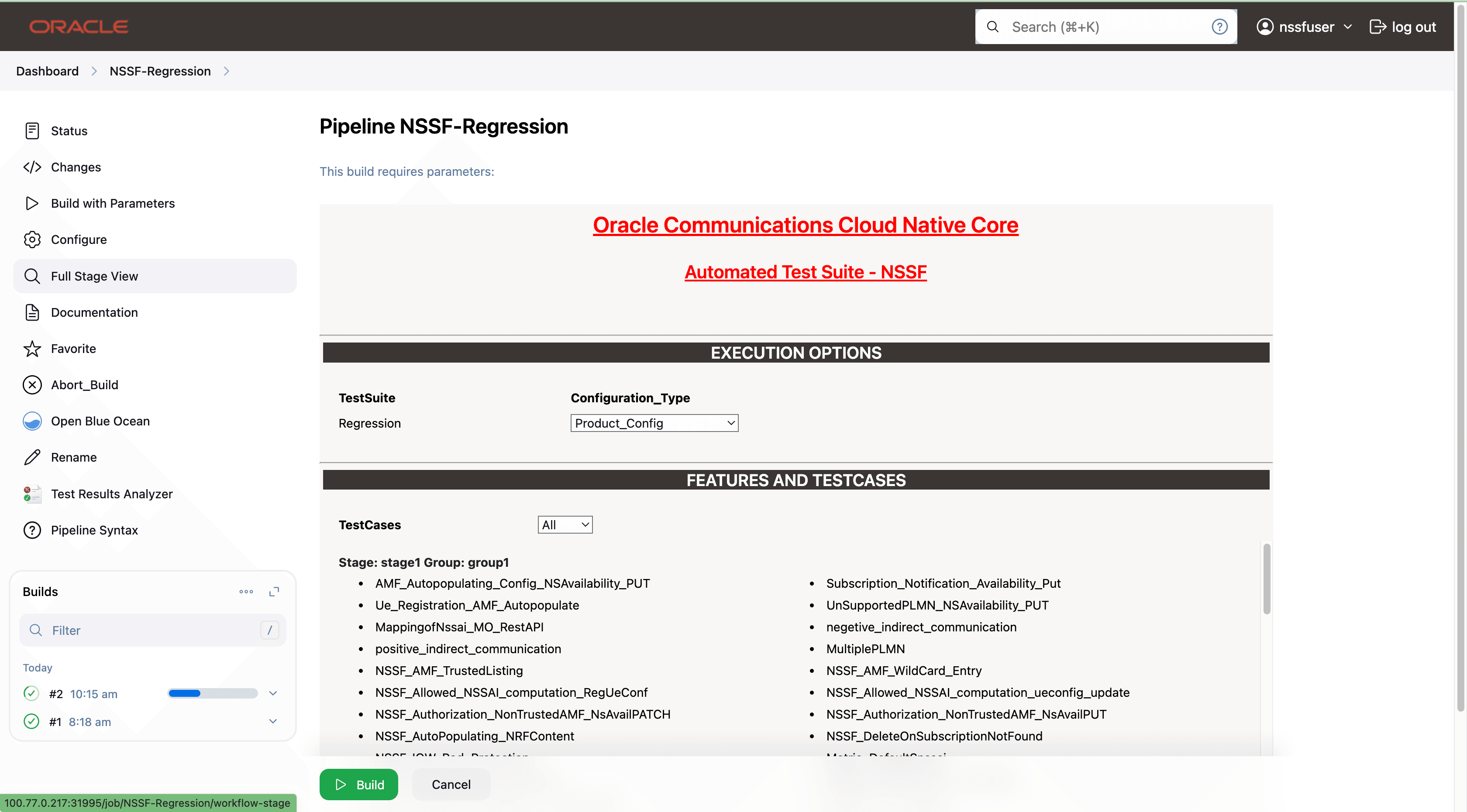 NSSF-Regression - Build with Parameters-2 NSSF-Regression - Build with Parameters-2