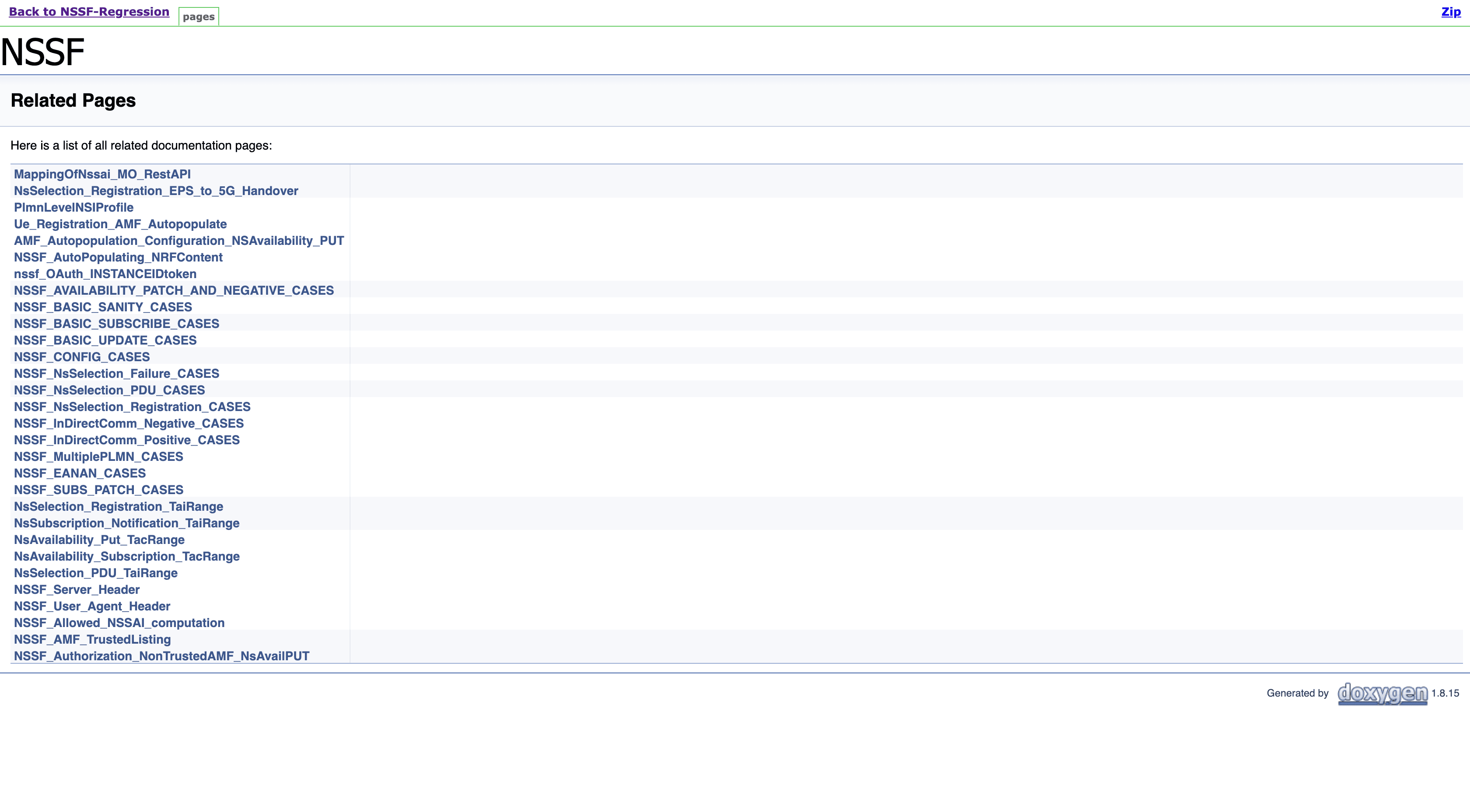 NSSF - Documentation Sample NSSF - Documentation Sample