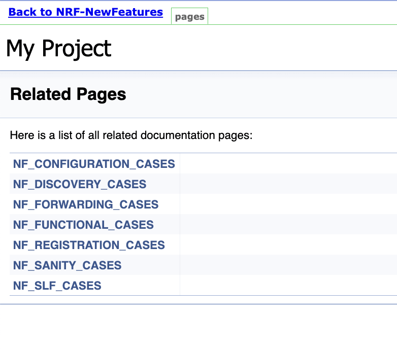 NRF-NewFeatures Documentation