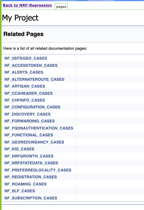 NRF-Regression Documentation