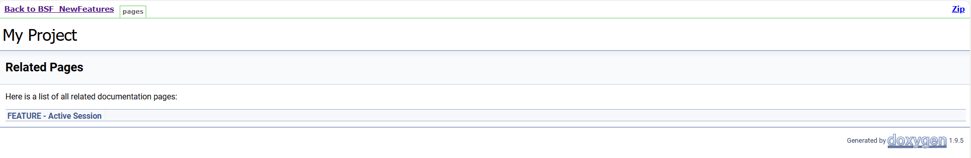 BSF_NewFeatures Feature List Documentation