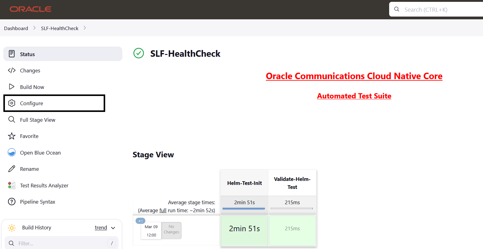 UDR - SLF-HealthCheck Pipeline