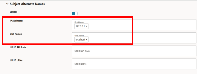 Updated IP address and DNS Names