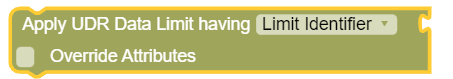 Apply UDR Data Limit having Apply UDR Data Limit having
