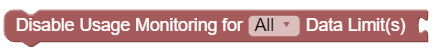 Disable Usage Monitoring Disable Usage Monitoring