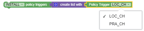 Install Policy Triggers Install Policy Triggers