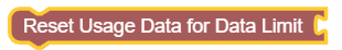 Reset Usage Data for Data Limit