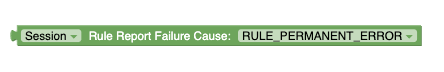 PCC/Session Failure Cause PCC/Session Failure Cause