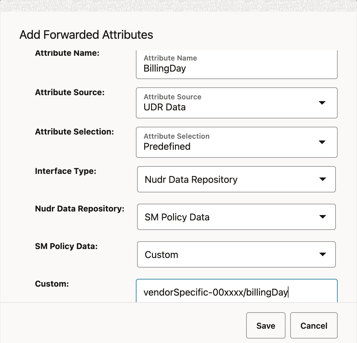 Forwarded Attributes for Home Monthly Plan with Throttling