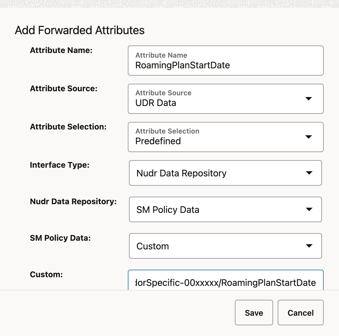 Forwarded Attributes for Home Monthly Plan with Roaming Passes