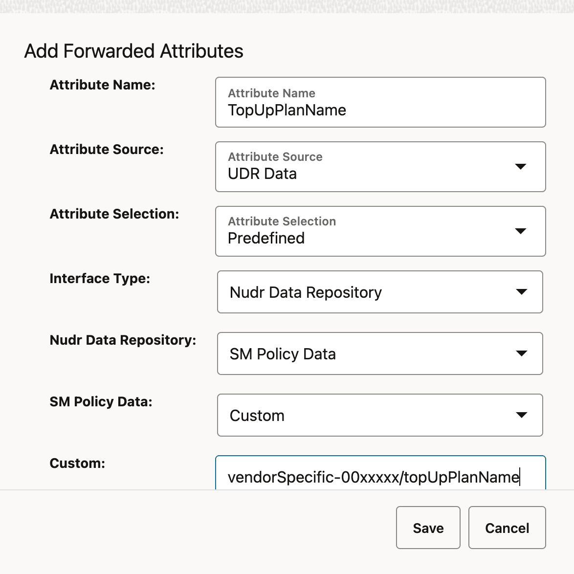 Forwarded Attributes for Home Monthly Plan with Top-up