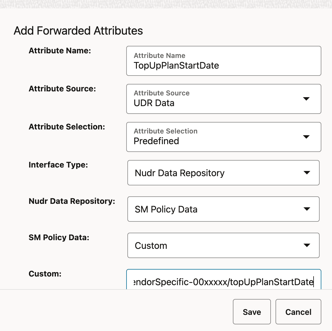 Forwarded Attributes for Home Monthly Plan with Top-up